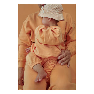 Gray Label - Bob a rayas de algodón orgánico | Albaricoque
