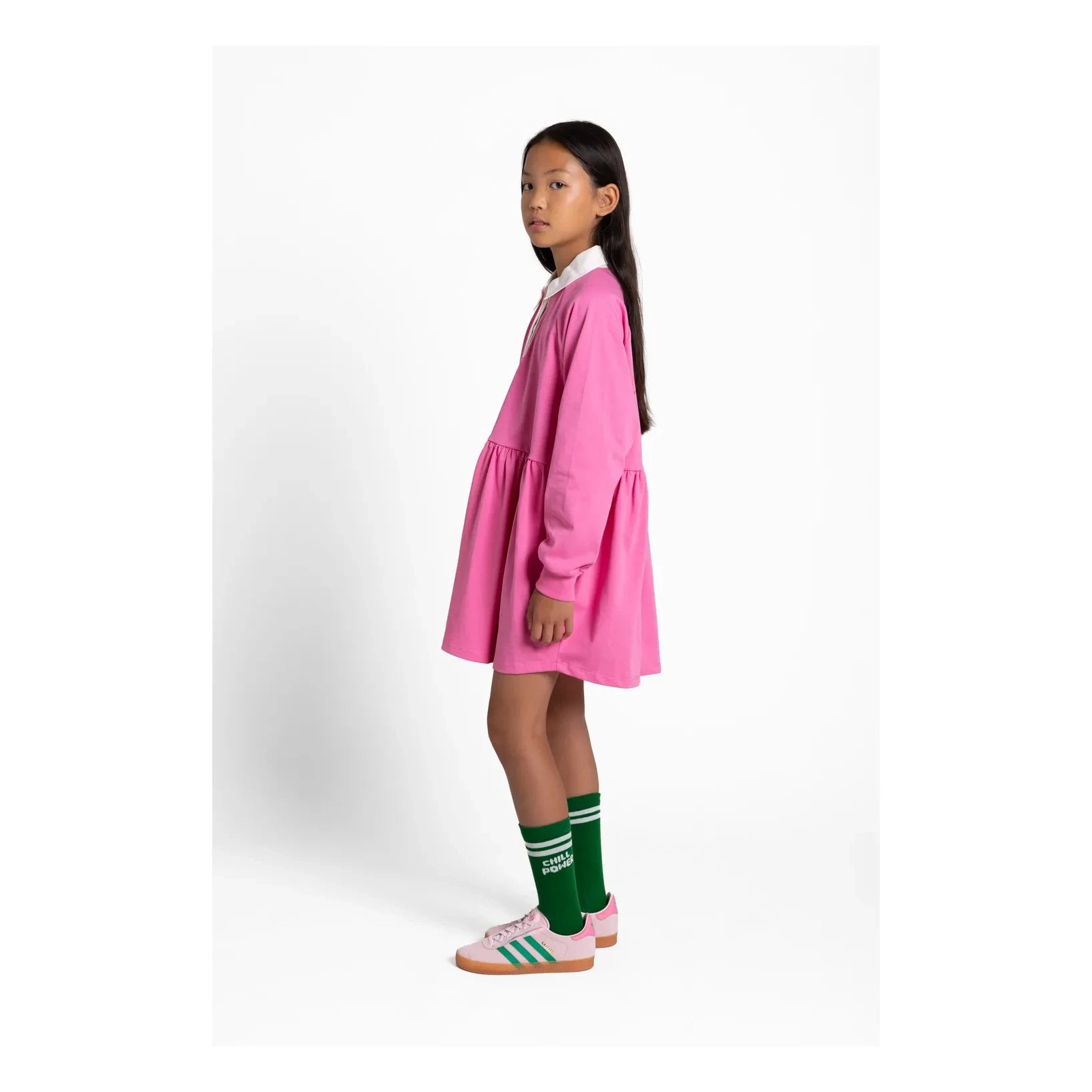 Vestido polo Camelia de Smallable Kid | Rosa caramelo