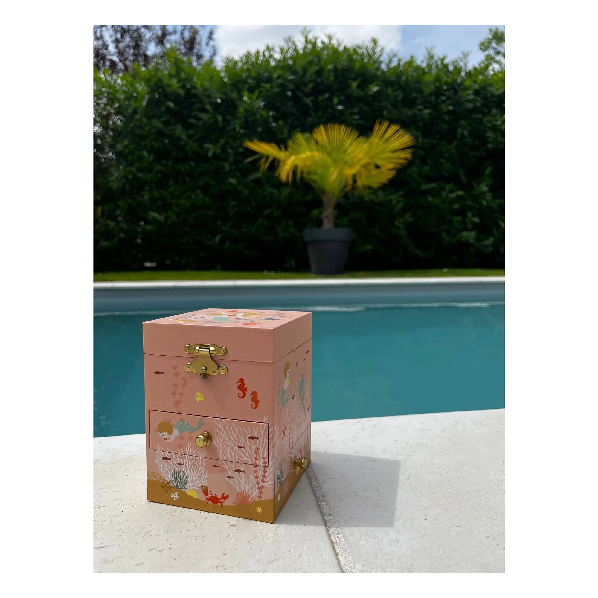 Trousselier - Caja de música Sirena | Rosa