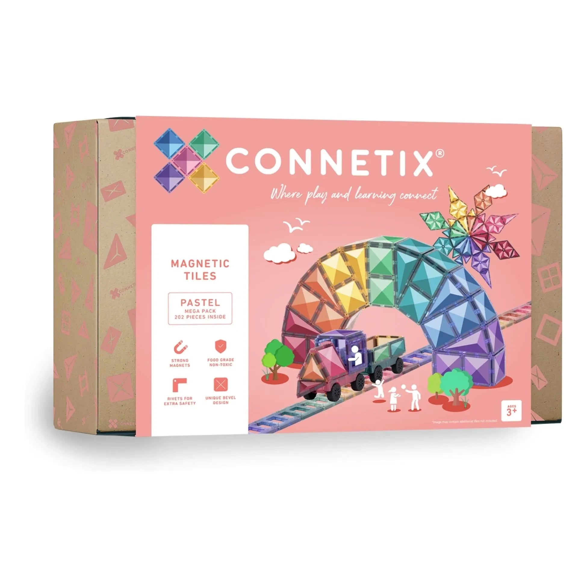 Connetix - Mega Pack - 202 piezas | Pastel