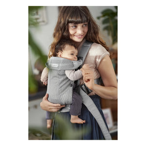 BabyBjörn - Mochila Portabebés Mini Malla | Gris Claro
