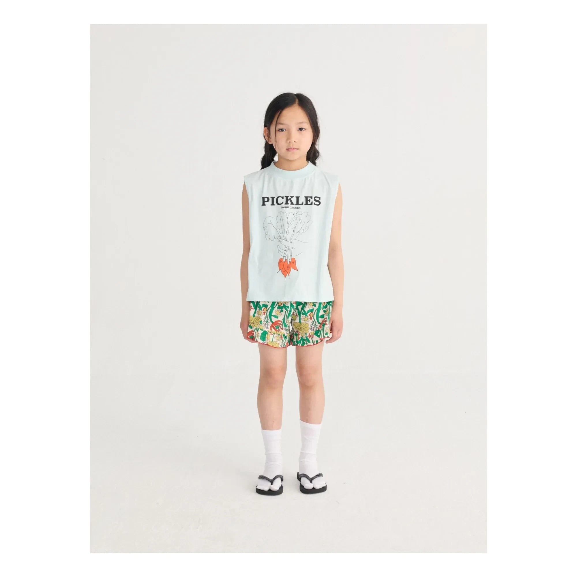 Bobo Choses - Shorts de algodón orgánico con volantes | Blanco