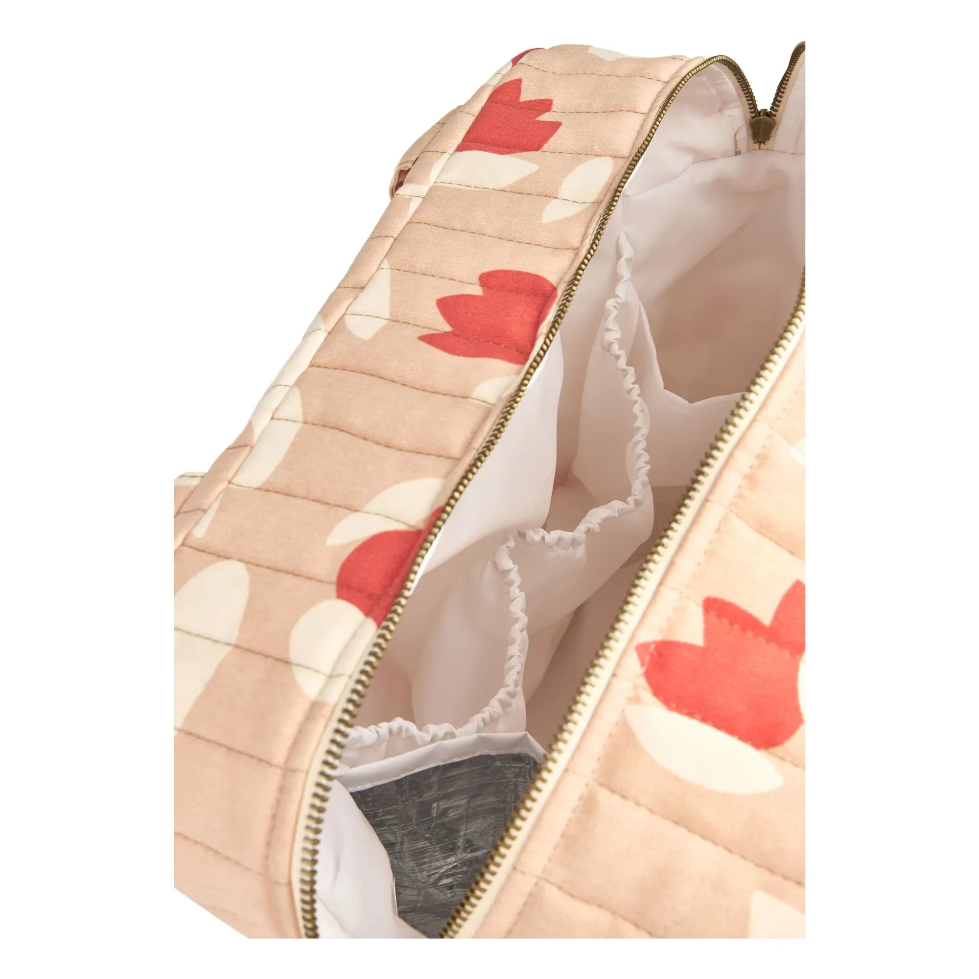 Nobodinoz - Bolso cambiador impermeable Hyde Park Tulip | Rojo