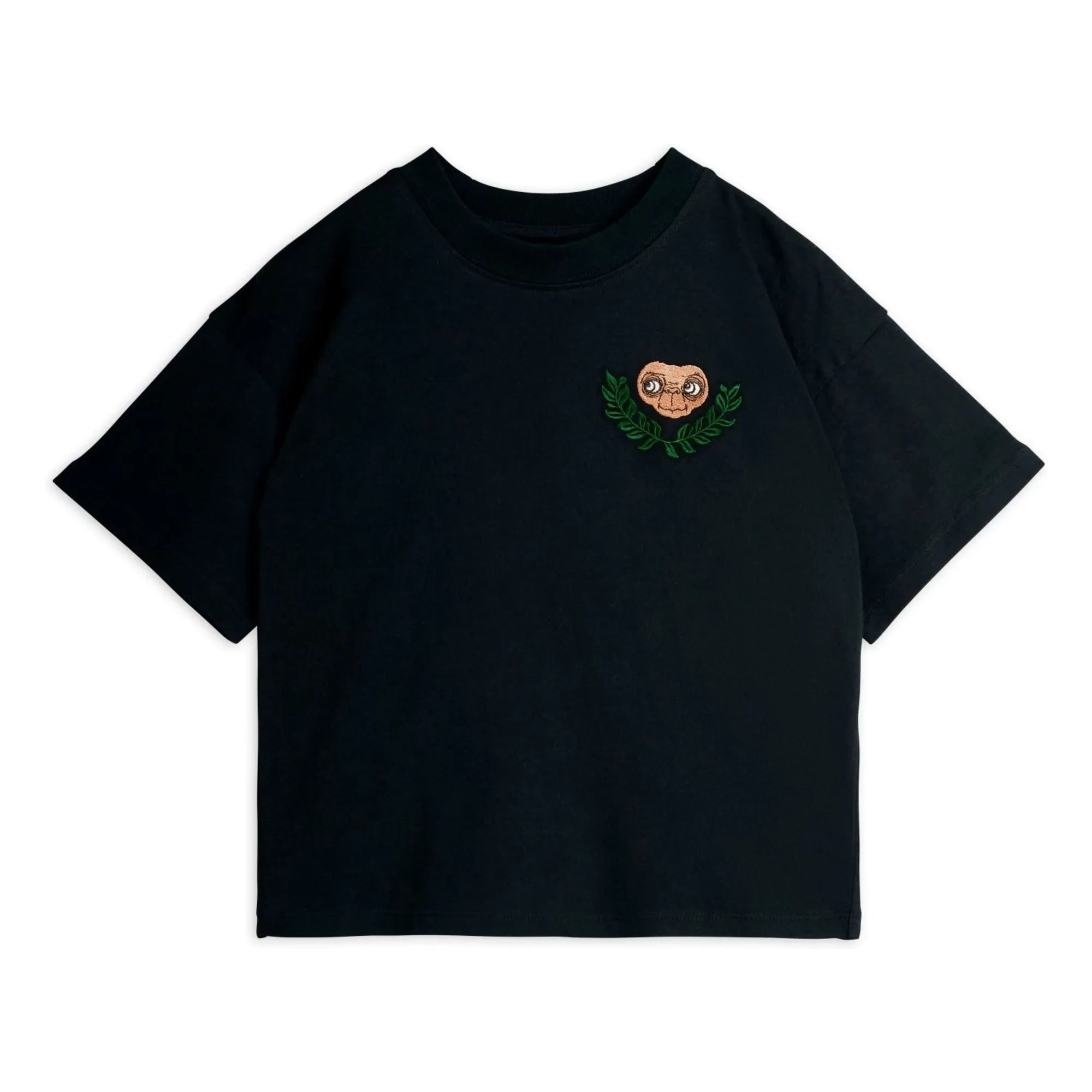 Mini Rodini - Camiseta E.T. Algodón orgánico | Negro