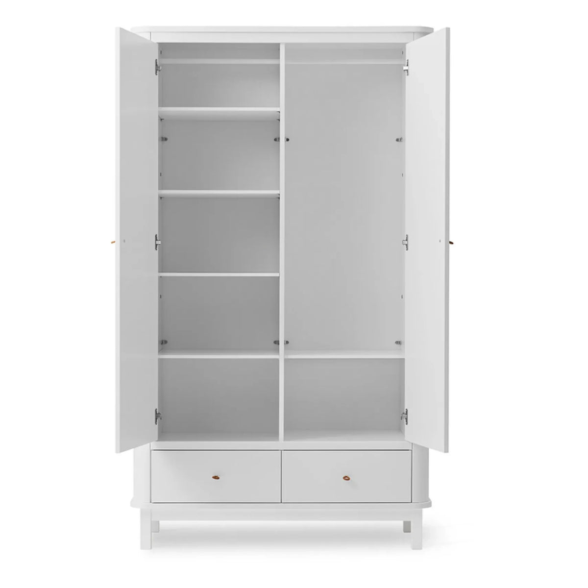 Oliver Furniture - Armario de abedul de 2 puertas | Blanco