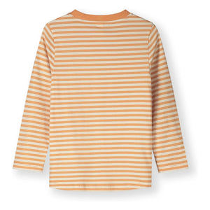 Gray Label - Camiseta de algodón orgánico a rayas | Albaricoque