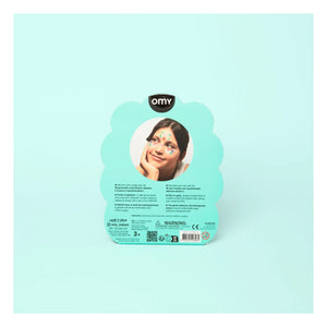 Omy - Pegatinas de flores para la cara