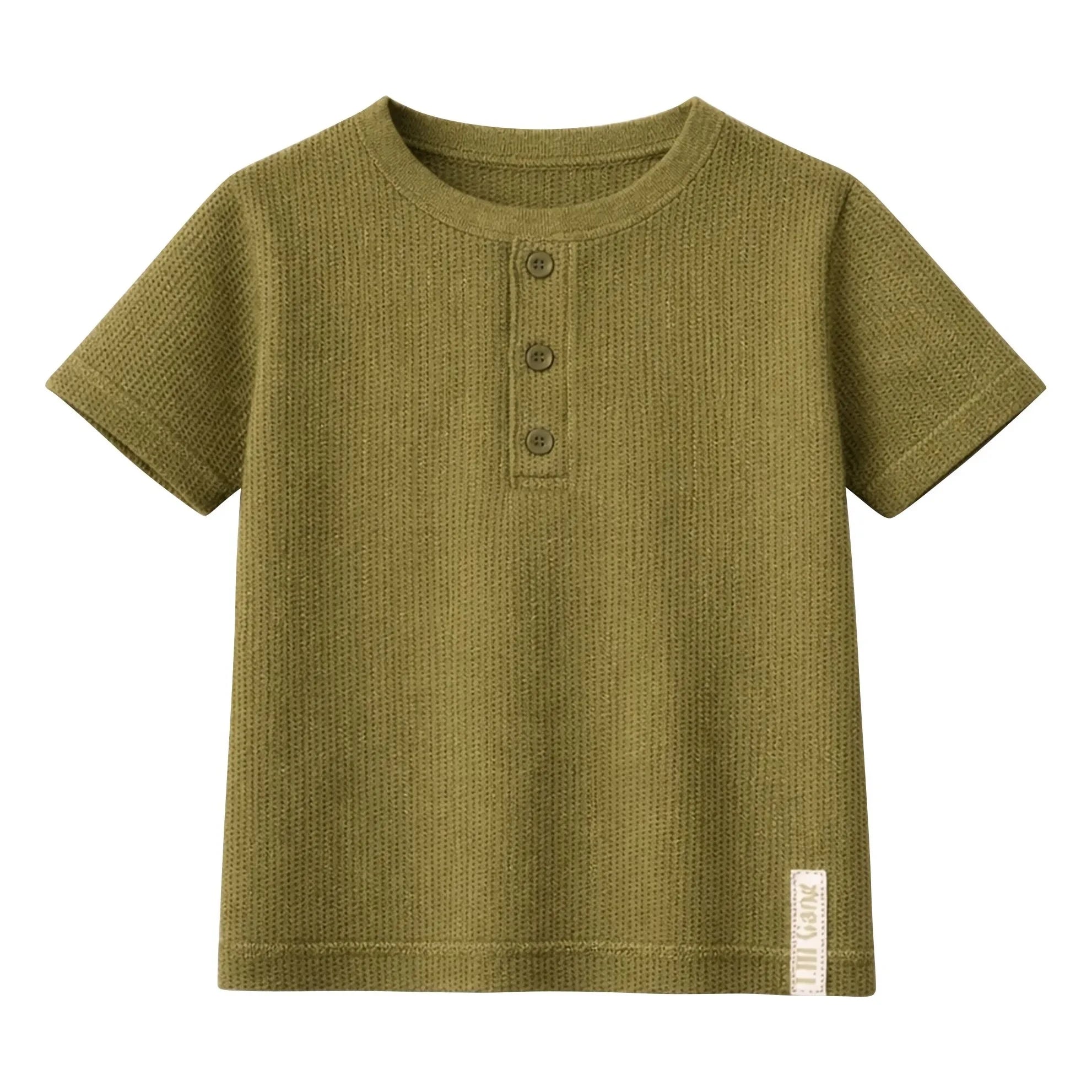 Lililotte - Camiseta Téo de algodón orgánico | Oliva