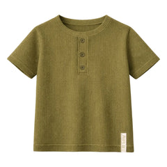 Lililotte - Camiseta Téo de algodón orgánico | Oliva