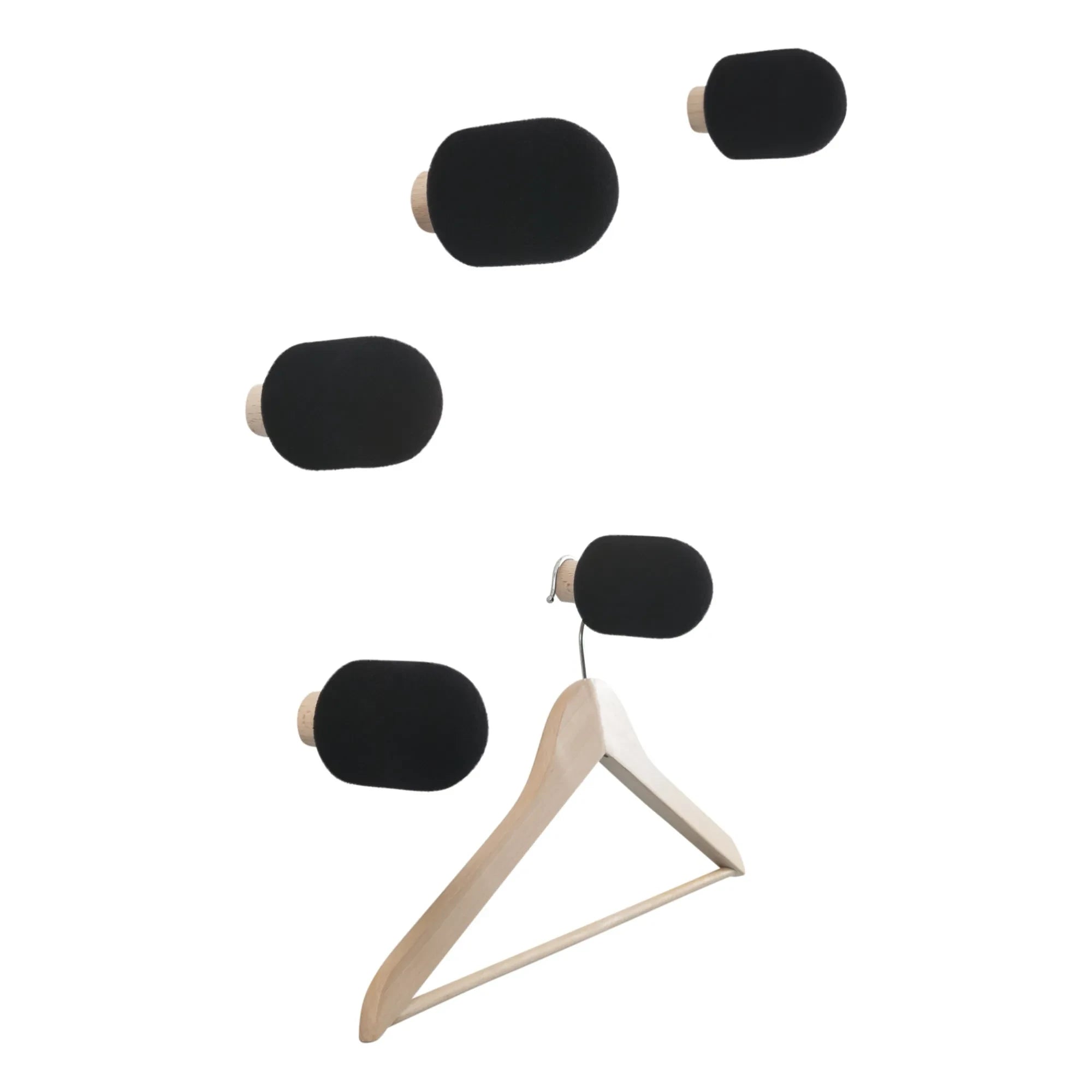 Moustache - Micro Anzuelos - Caza Mayor - Juego de 5 | Negro