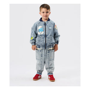 Goldie + Ace - Denim Ceket - Goldie + Ace x Schtroumpfs | Mavi
