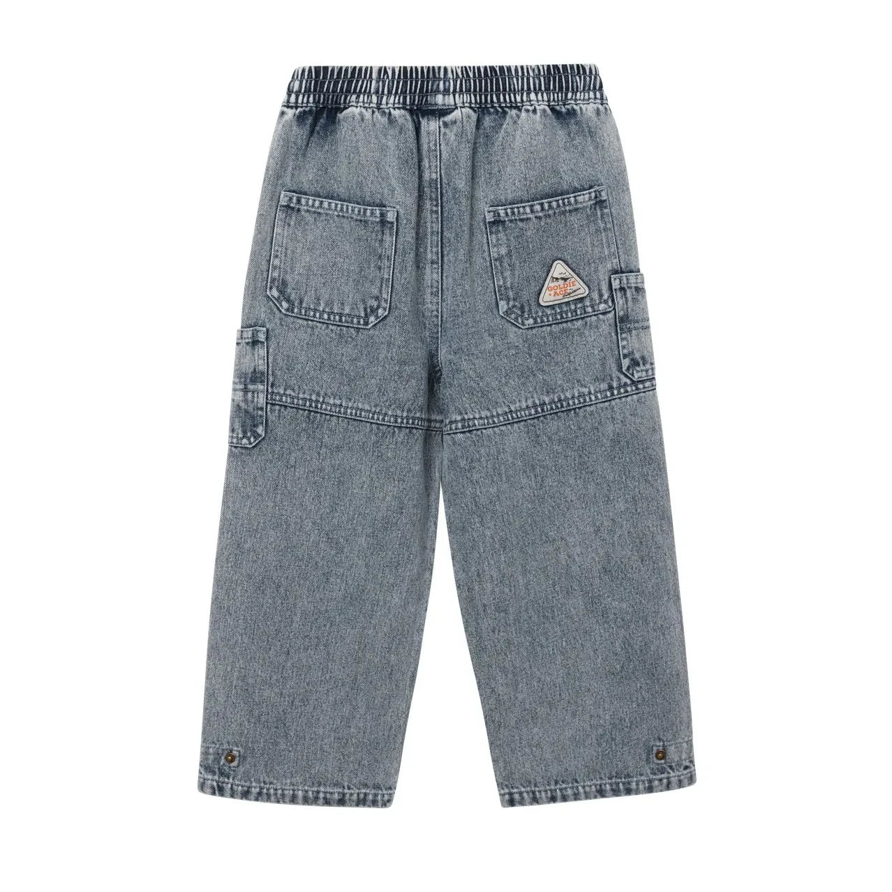 Goldie + Ace - Solda Belli Olmayan Cargo Jeans | Mavi