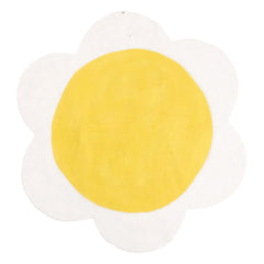 Muskhane - Alfombra de fieltro Daisy | Crudo