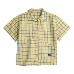 Bobo Choses - Camisa a cuadros de algodón orgánico | Amarillo