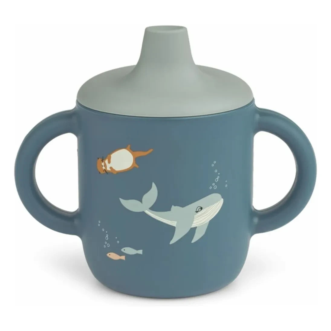 Liewood - Vaso de aprendizaje Neil de silicona | Arctic Sea/Ocean View