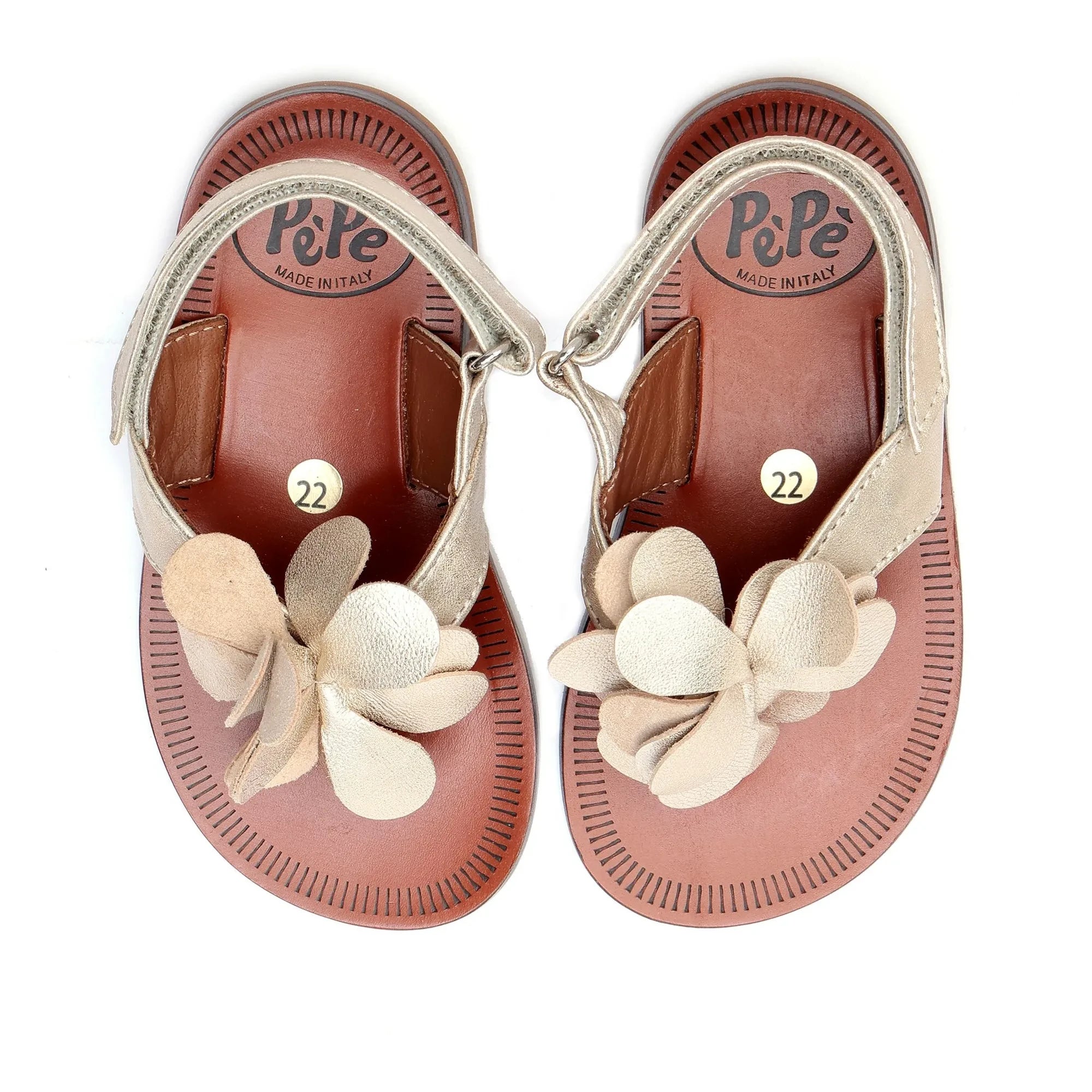 Pèpè - Sandalias estampadas | Crudo