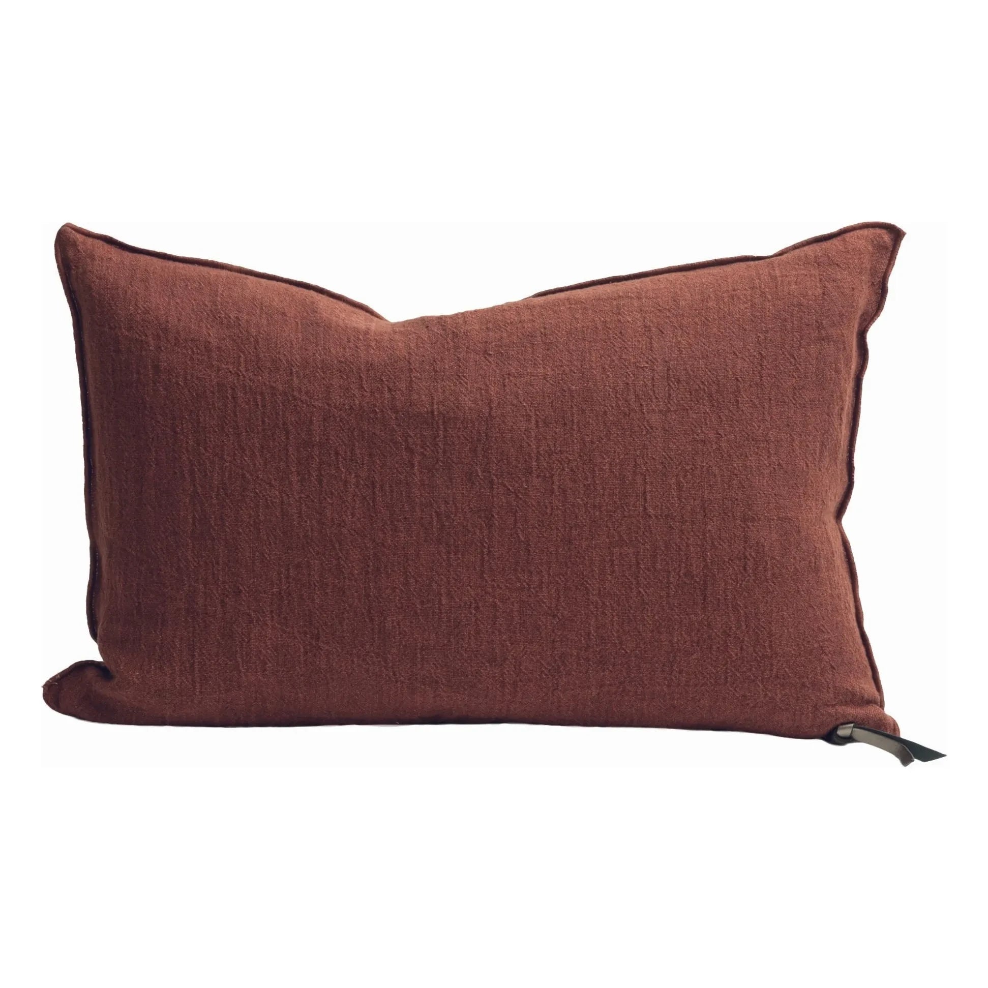 Maison de Vacances - Almohada de Crepé de Lino Lavado Vice Versa | Caqui