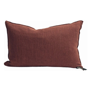 Maison de Vacances - Almohada de Crepé de Lino Lavado Vice Versa | Caqui