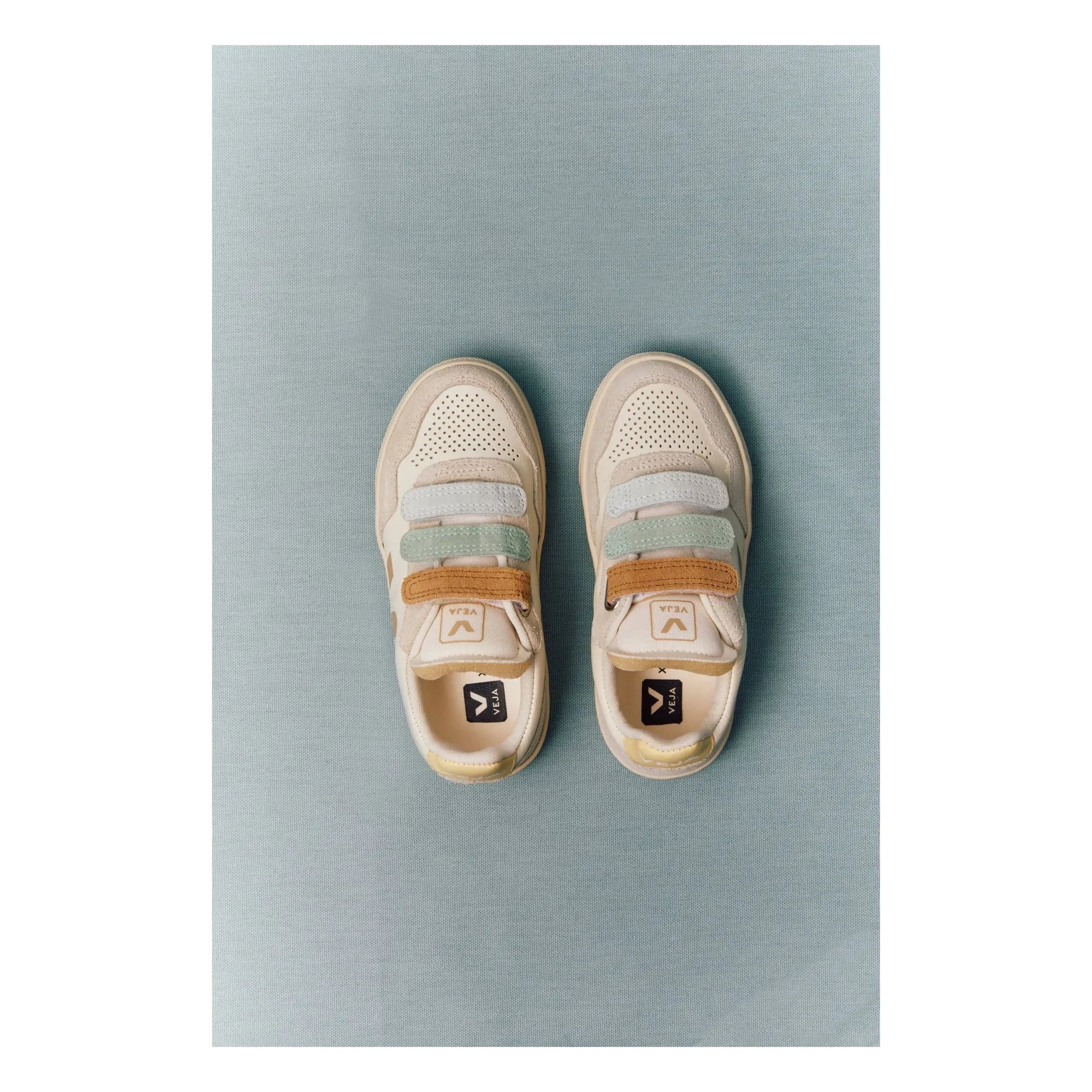 Veja - Zapatillas Veja x Bonpoint Small V-90 Deri O.T. Scratch | Gris