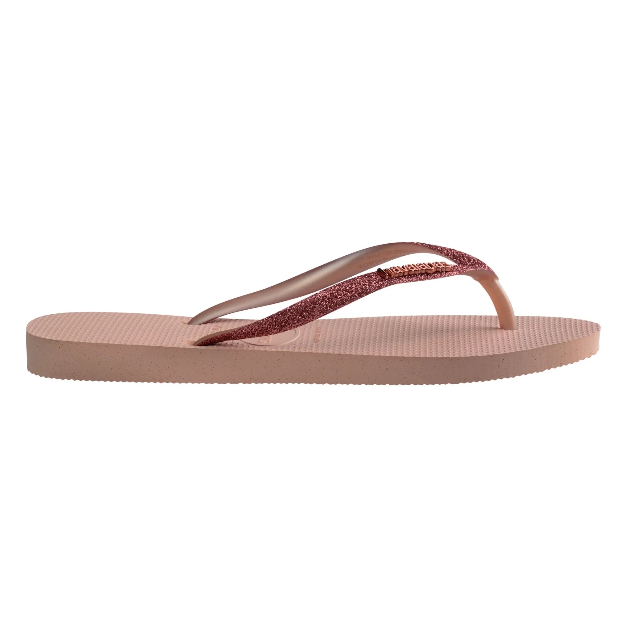 Havaianas - Chanclas de dedo finas con purpurina | Rosa
