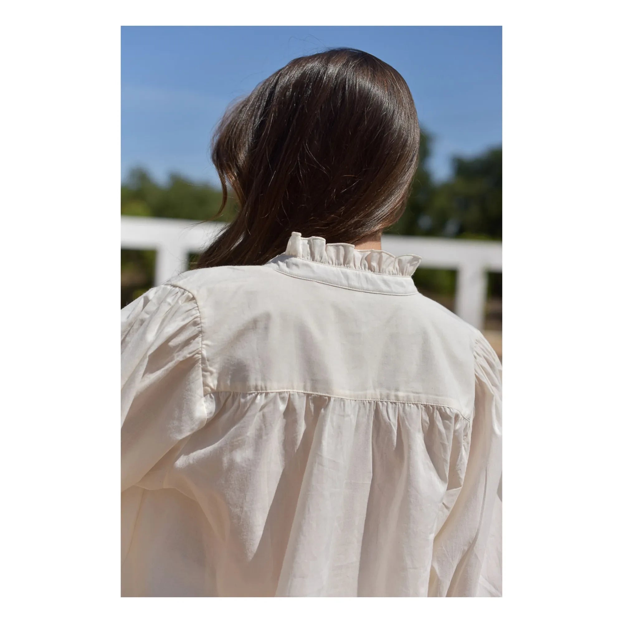 Marlot Paris - Blusa Dahlia Seersucker - Colección Mujer | Crudo