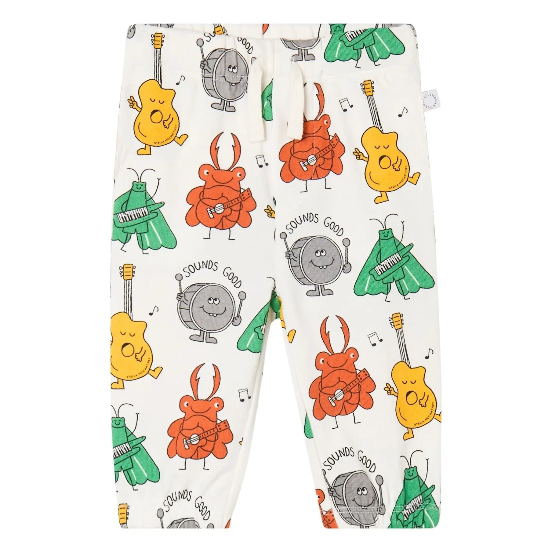 Stella McCartney Niños - Jogger musical de algodón orgánico | Marfil
