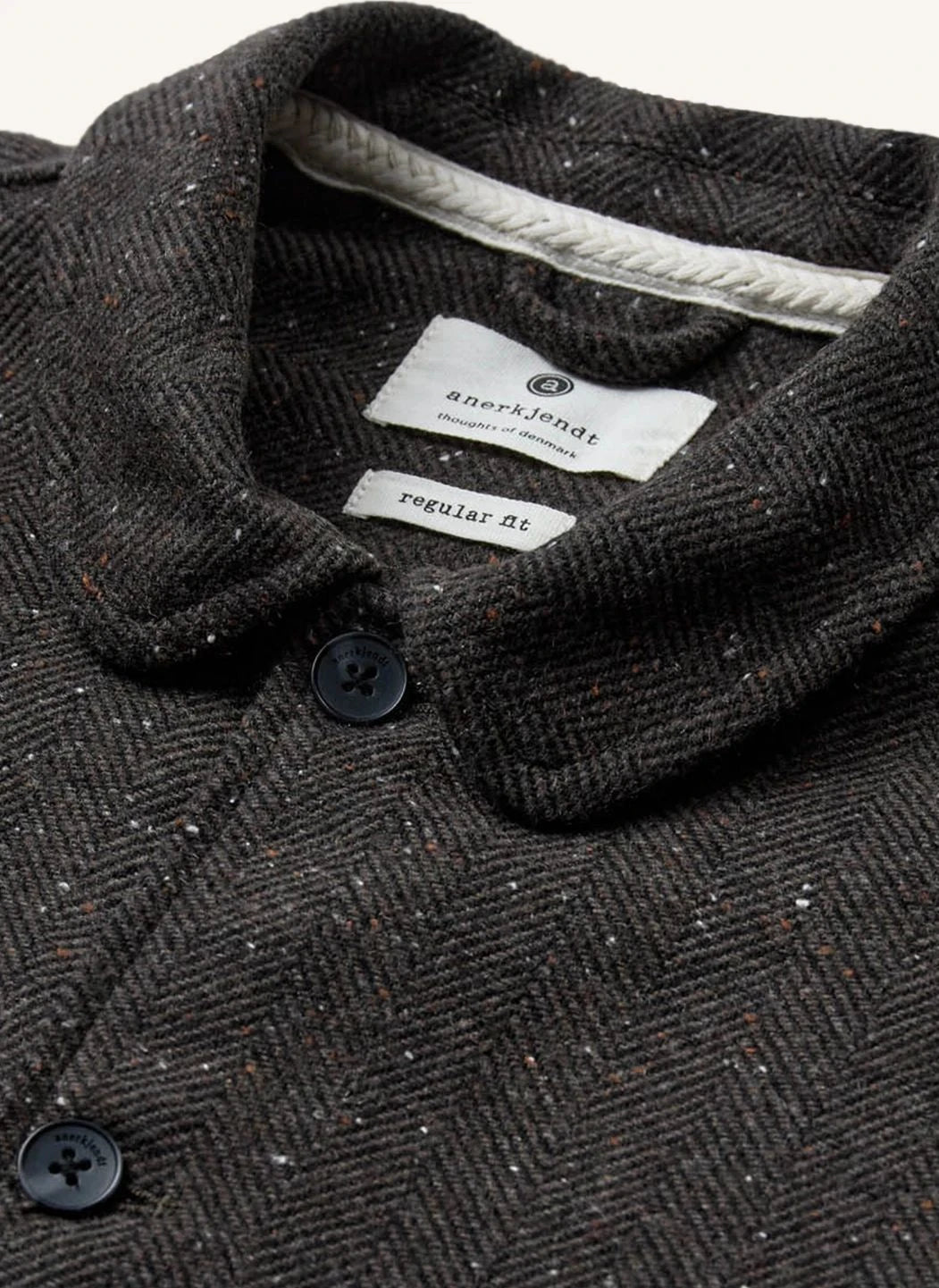 Anerkjendt - Camisa de Lana a Cuadros Akoscar | Gris