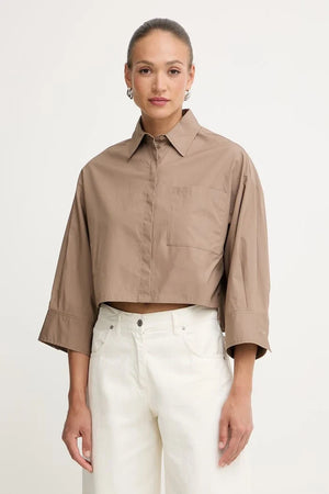 Camisa de algodón para mujer Max&Co. MCOVELOCE