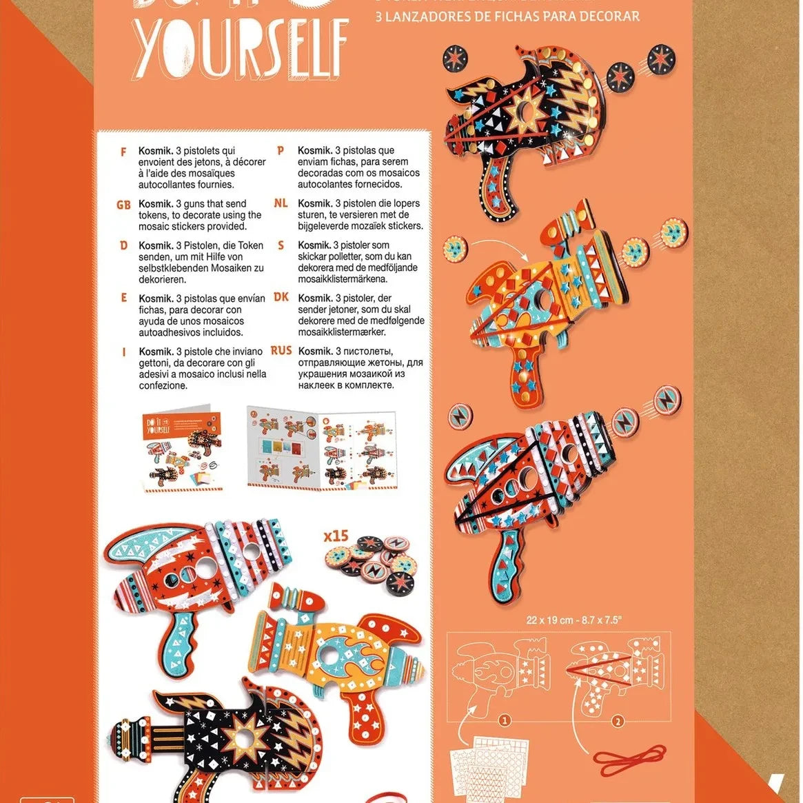 Djeco - Süslemek İçin DIY Kit - Kosmik Launchers