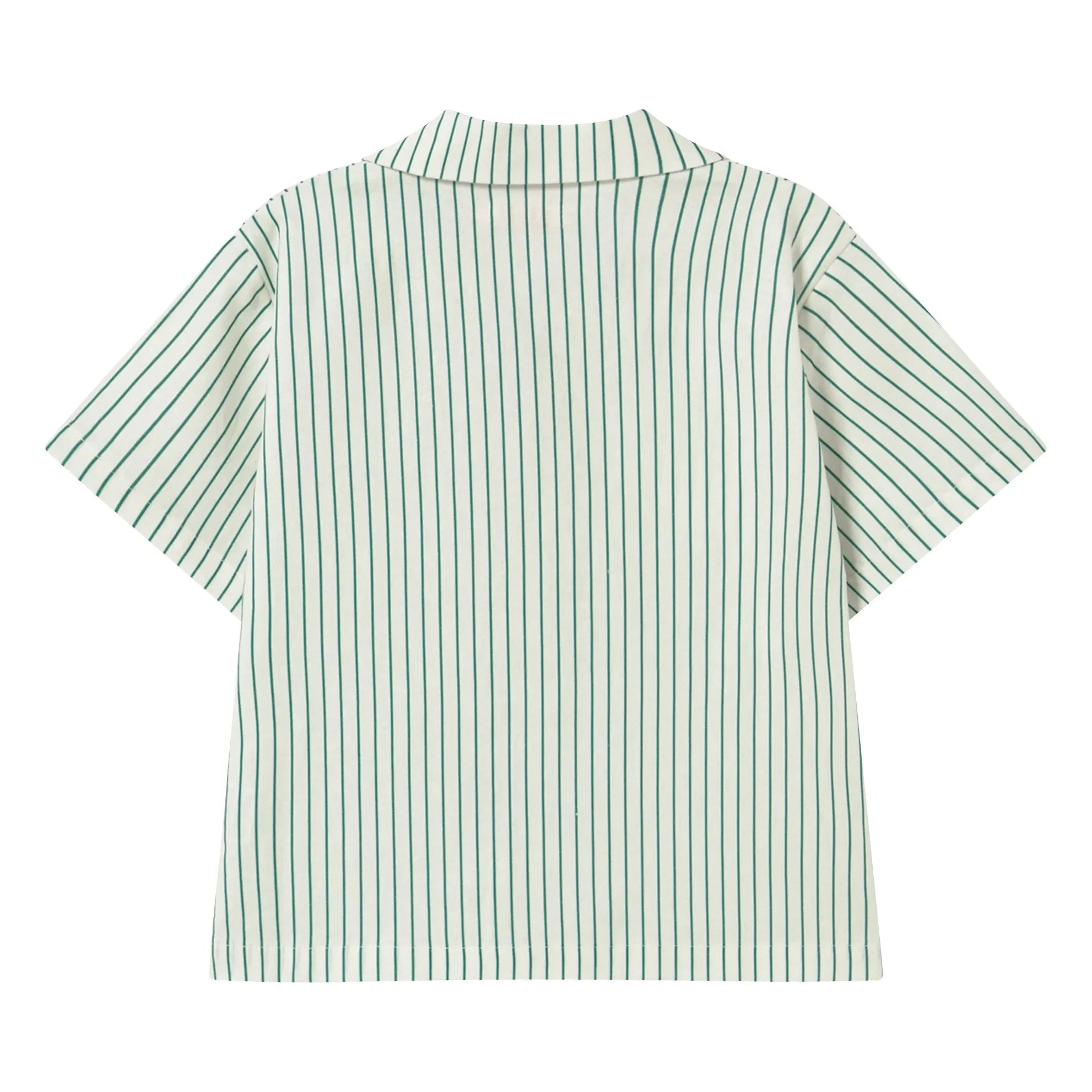Tinycottons - Camisa de lino a rayas | Blanco