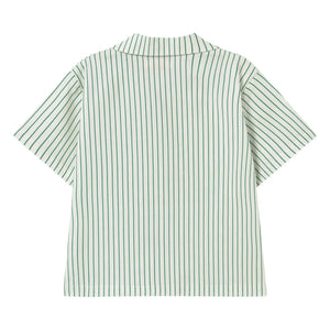 Tinycottons - Camisa de lino a rayas | Blanco