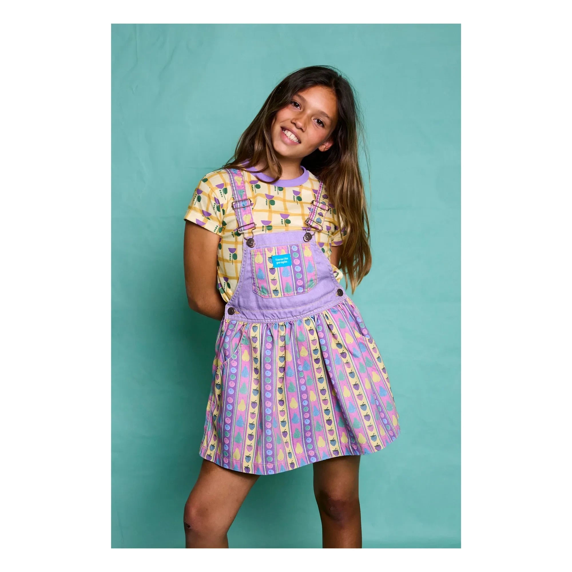 Favorite People - Vestido Peto Panna Cotta Fruits | Morado