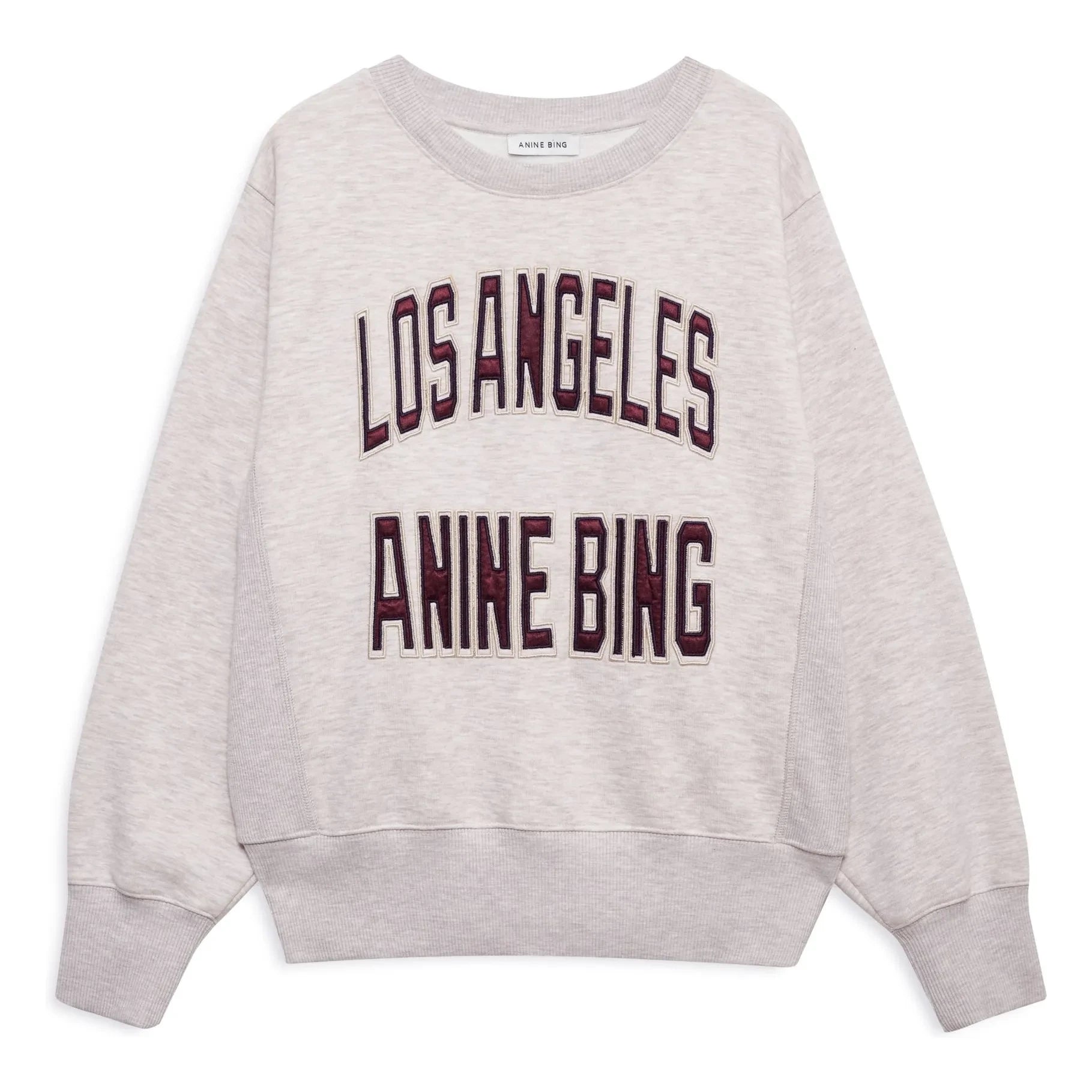 Anine Bing - Sudadera Harry LA | Beige jaspeado
