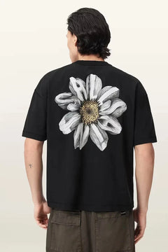 Camiseta extragrande de algodón AllSaints para hombre PETALS