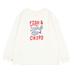 Búho - Camiseta de algodón orgánico Chips | Blanca