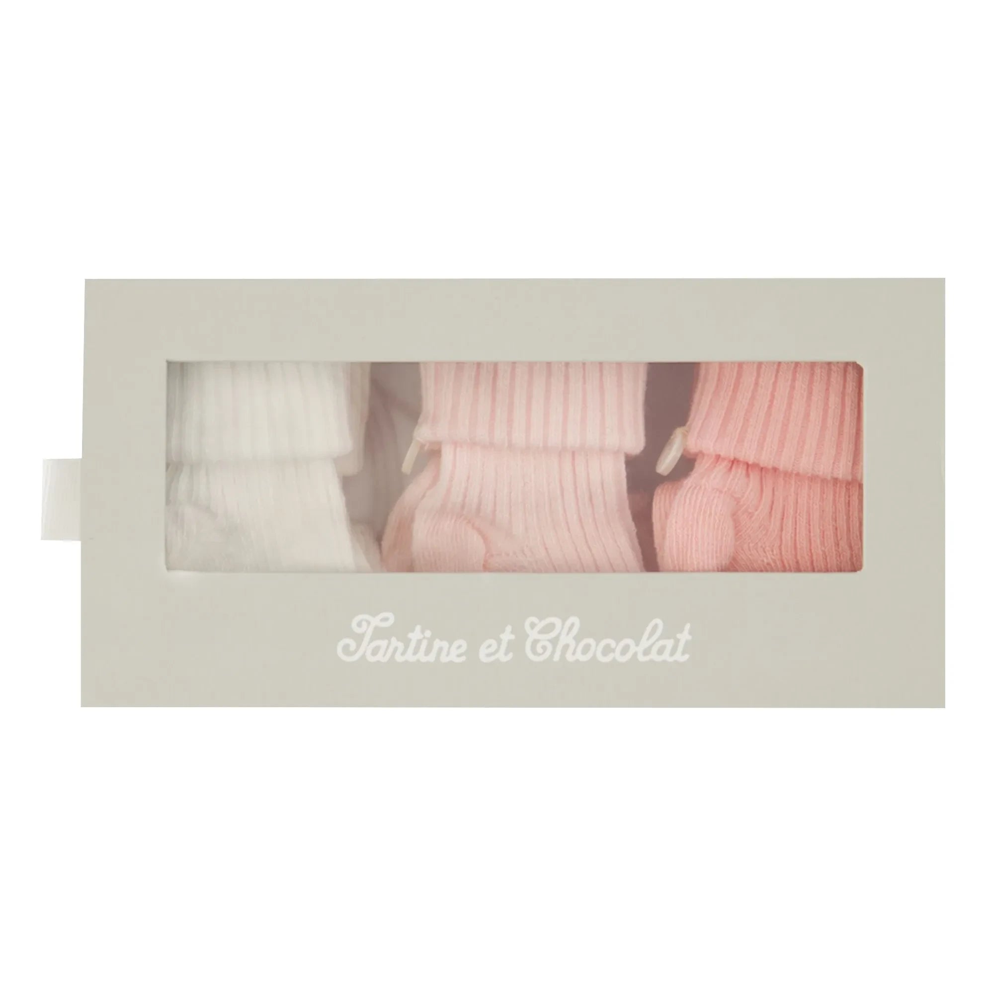 Tartine et Chocolat - Set de 3 pares de calcetines | Rosa