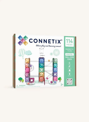 Connetix - Set de Rodado de Pelotas Pastel de 114 Piezas