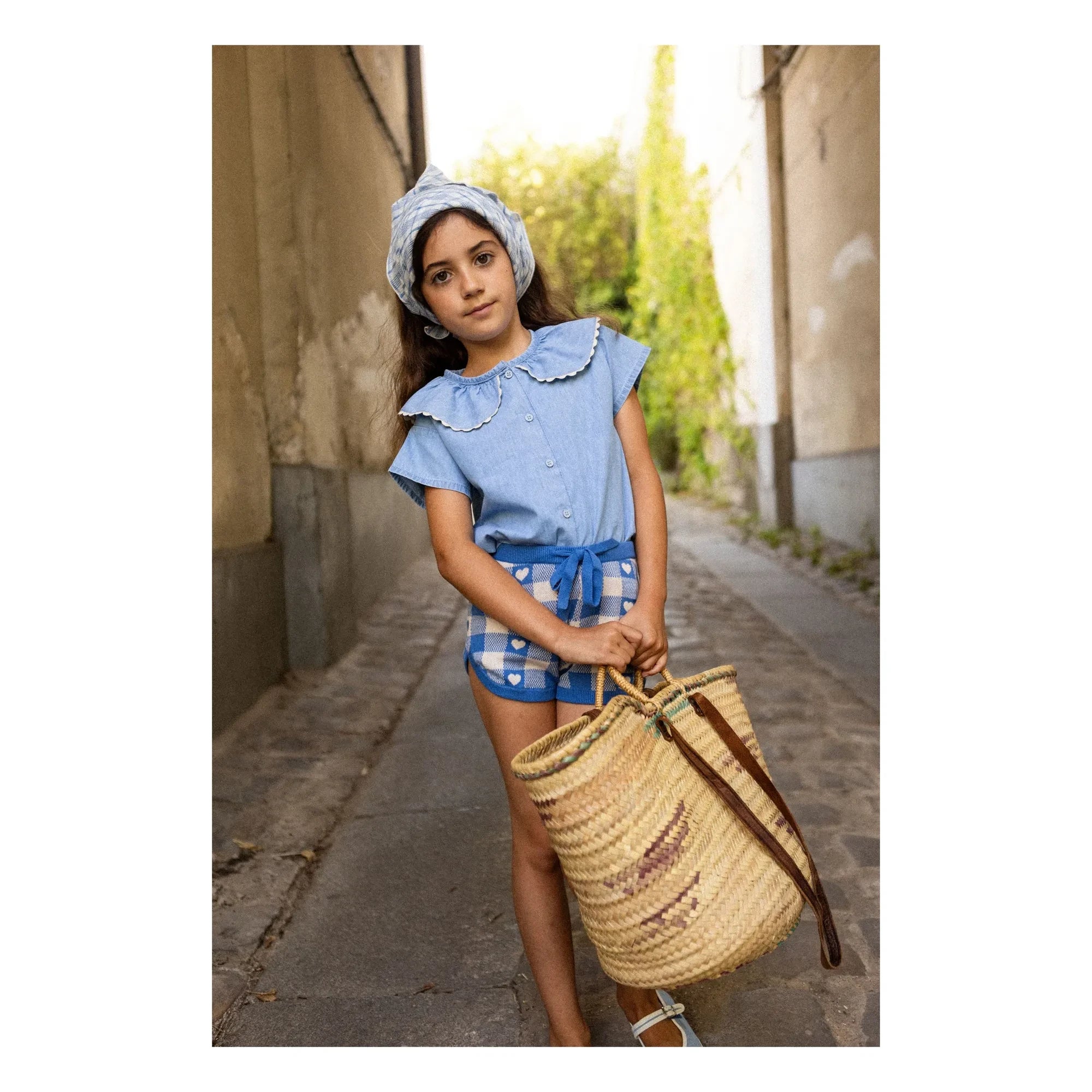 Louis Louise - Blusa Feston May Chambray | Azul Claro