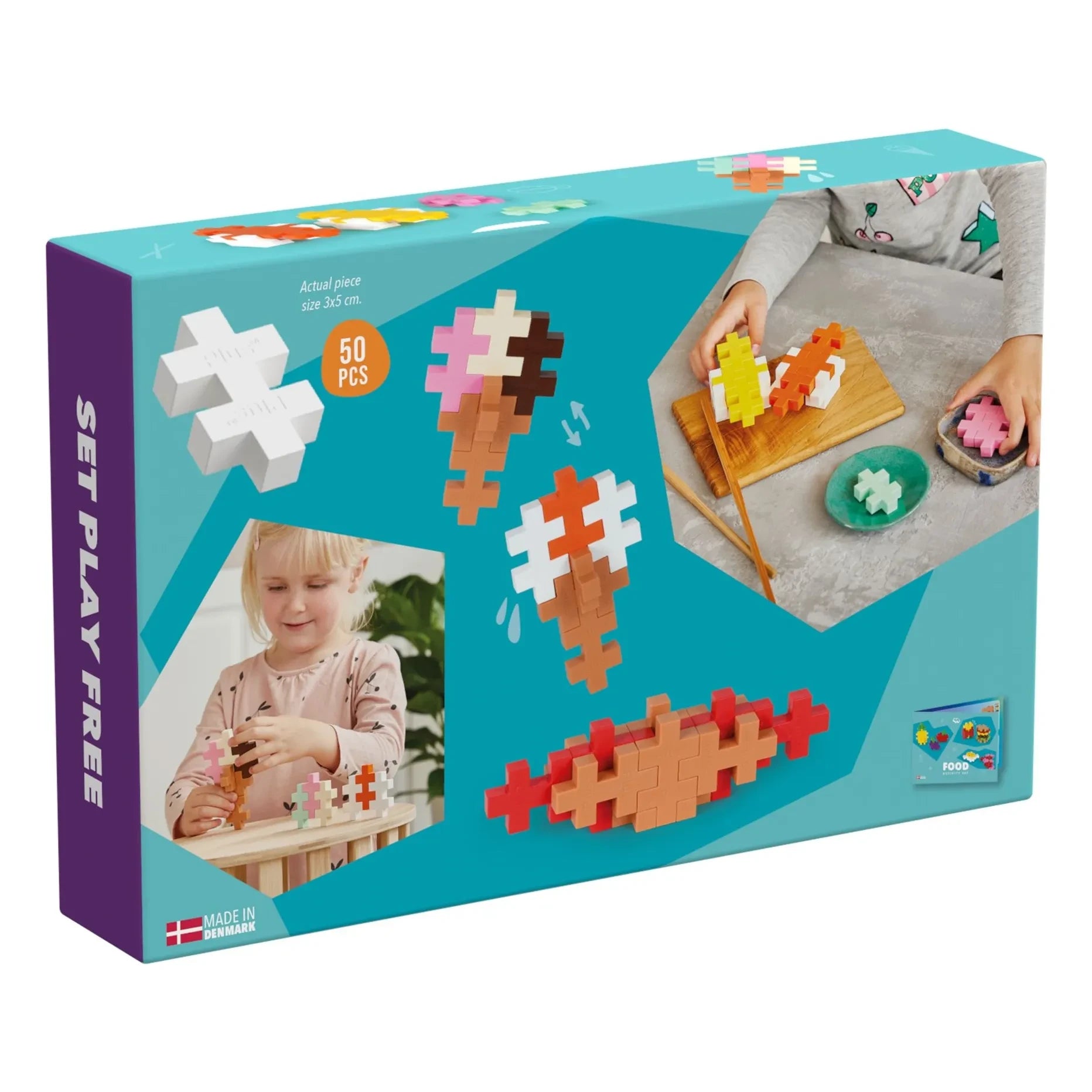 Plus-Plus - Caja de actividades Foodies - 40 piezas