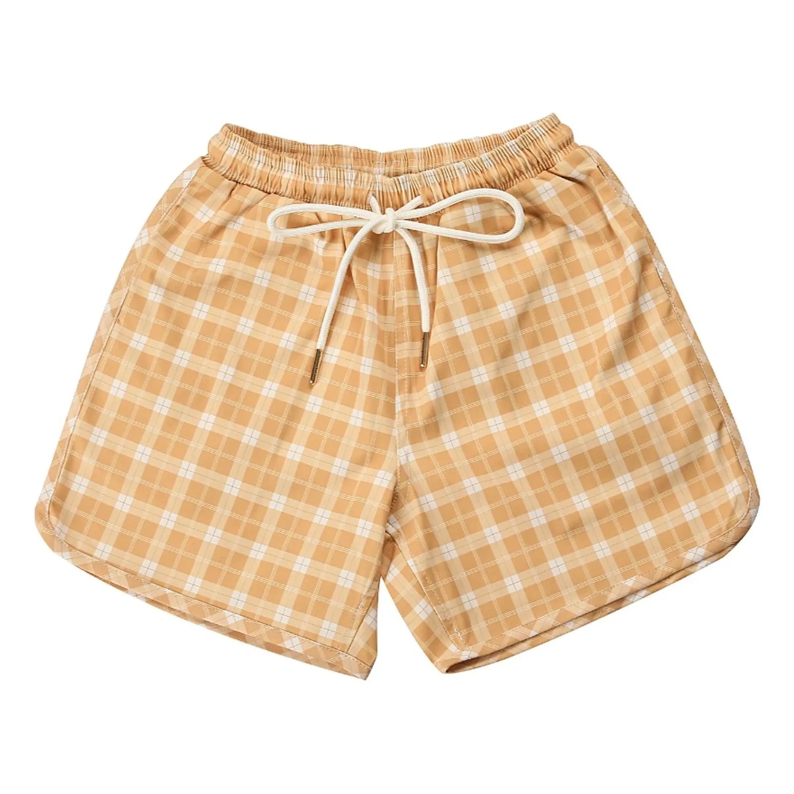 Grech & Co - Pantalón corto de baño de fibra reciclada | Naranja