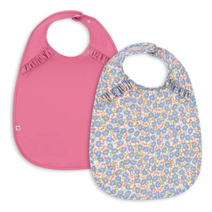 Konges Sløjd - Baberos con Volantes Rosier - Pack de 2 | Rosa