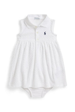 Vestido acampanado de algodón Polo Ralph Lauren