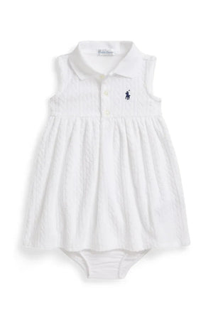 Vestido acampanado de algodón Polo Ralph Lauren