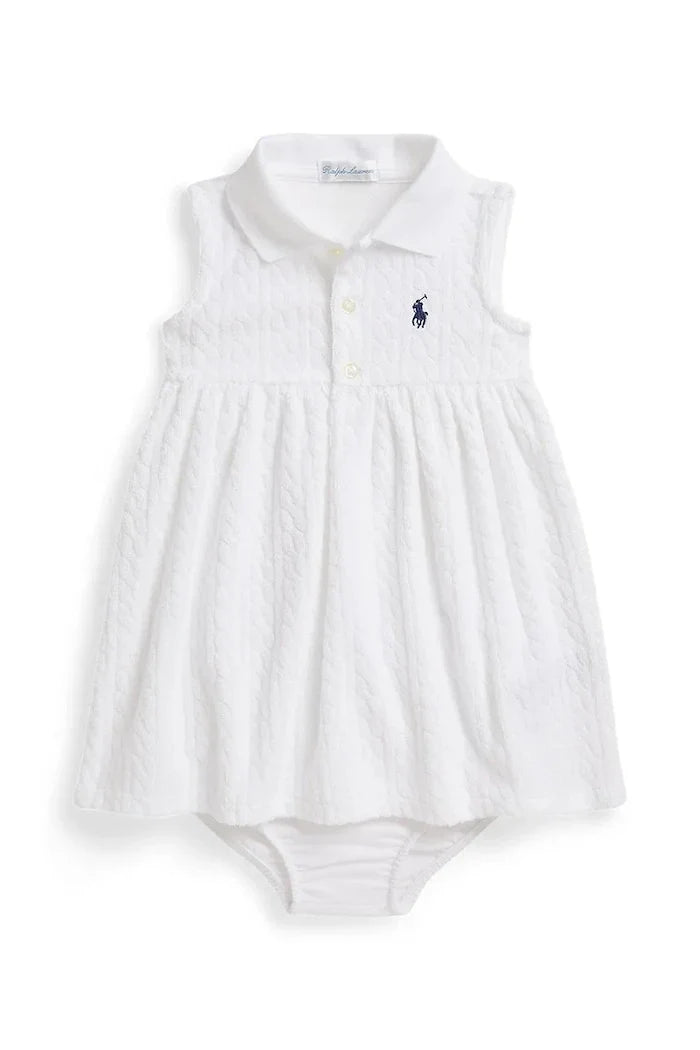Vestido acampanado de algodón Polo Ralph Lauren