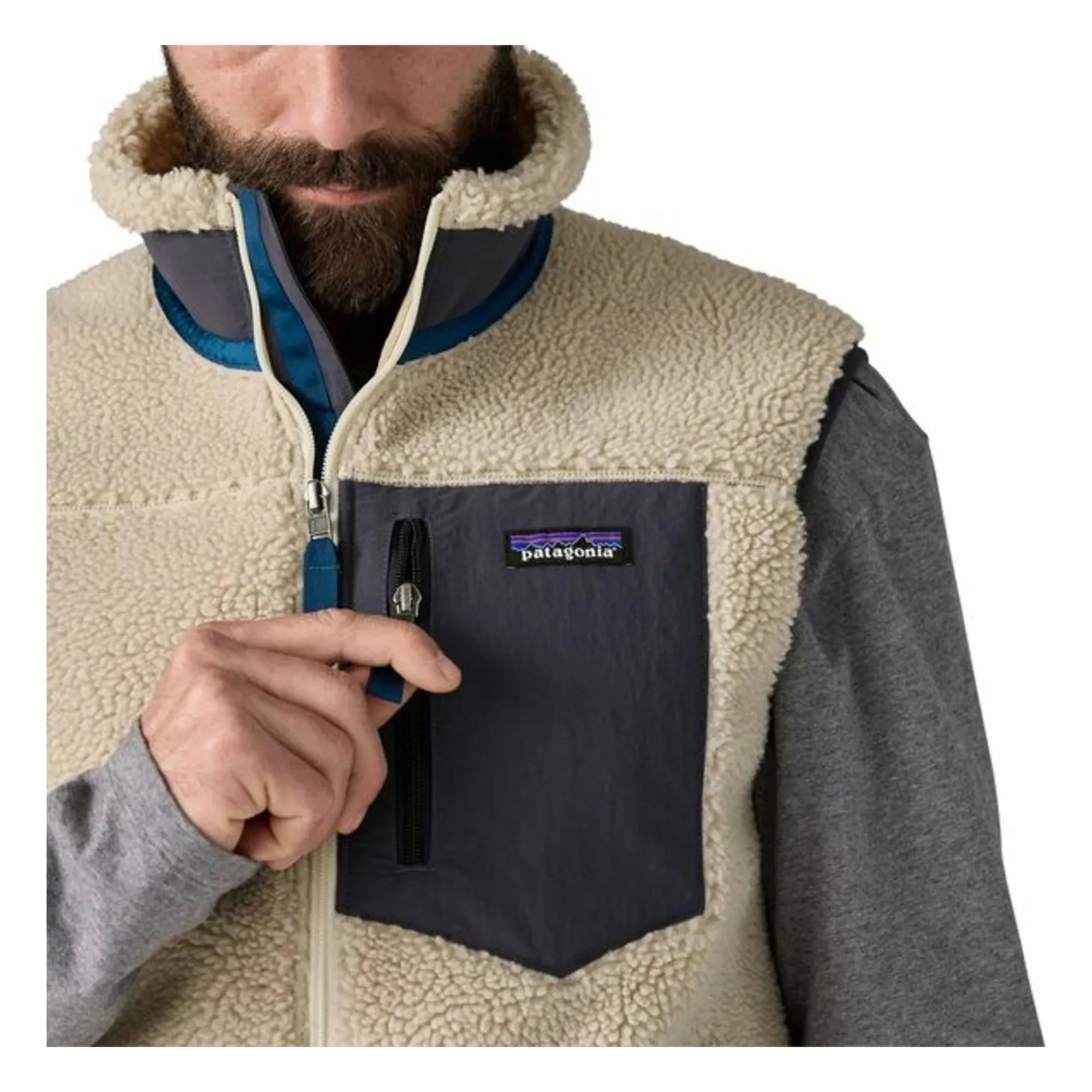 Patagonia - Klasik Retro-X Fleece Geri Dönüştürülmüş Elyaflar | Ecru