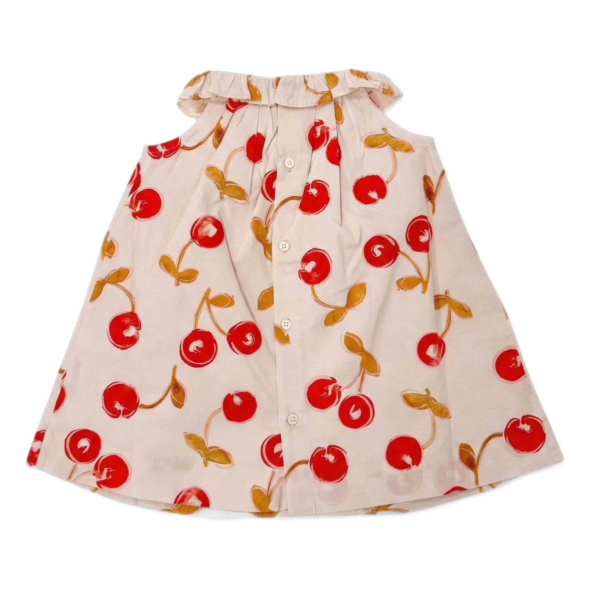 Bonpoint - Vestido de algodón orgánico Niniki Cerises | Rojo