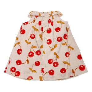 Bonpoint - Vestido de algodón orgánico Niniki Cerises | Rojo