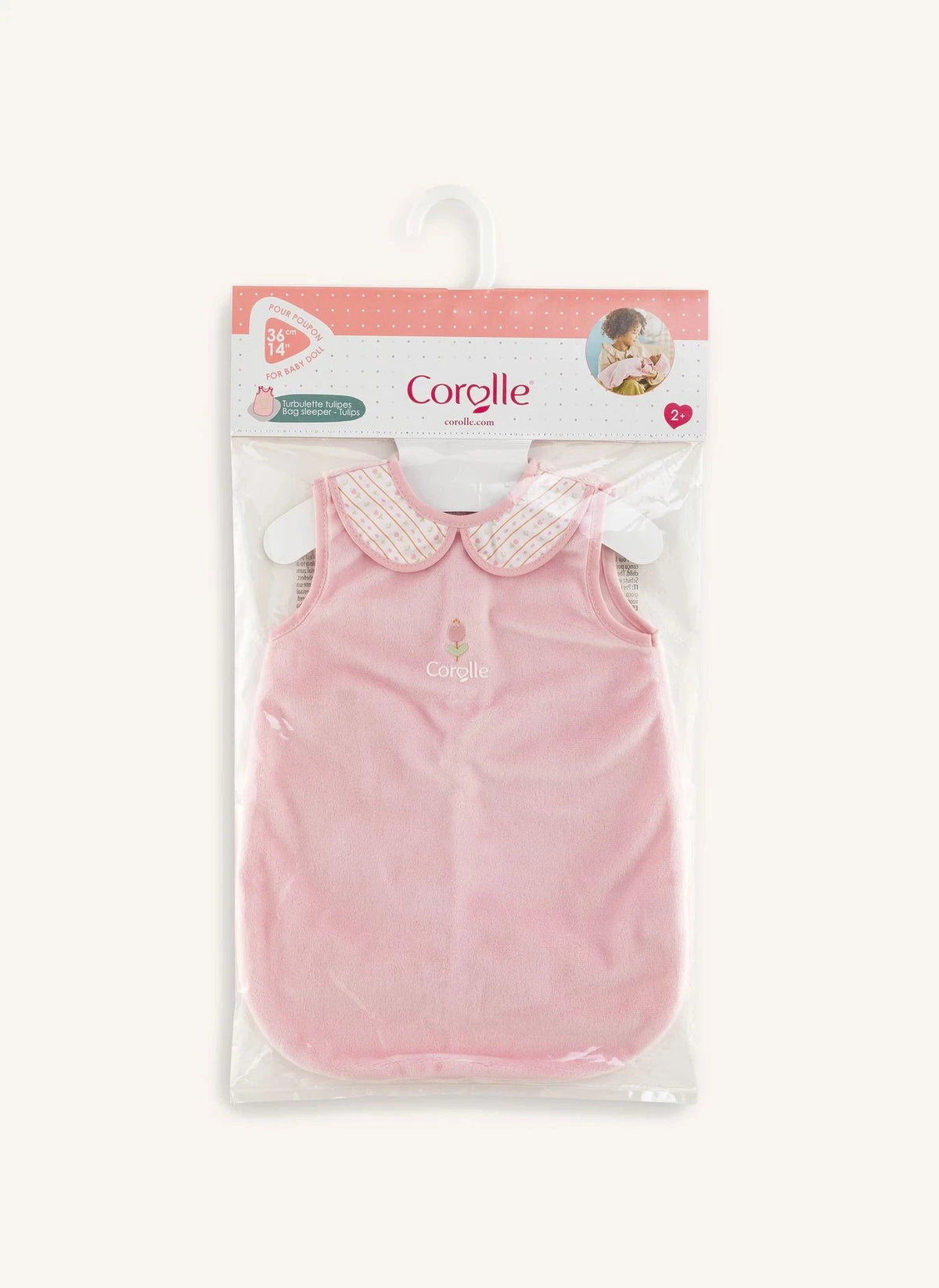 Corolle - Saco de Dormir con Margaritas | Rosa