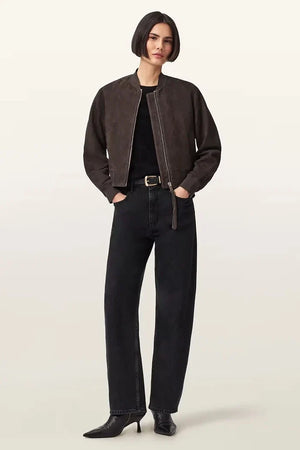 Chaqueta bomber de ante para mujer ORTEN de AllSaints