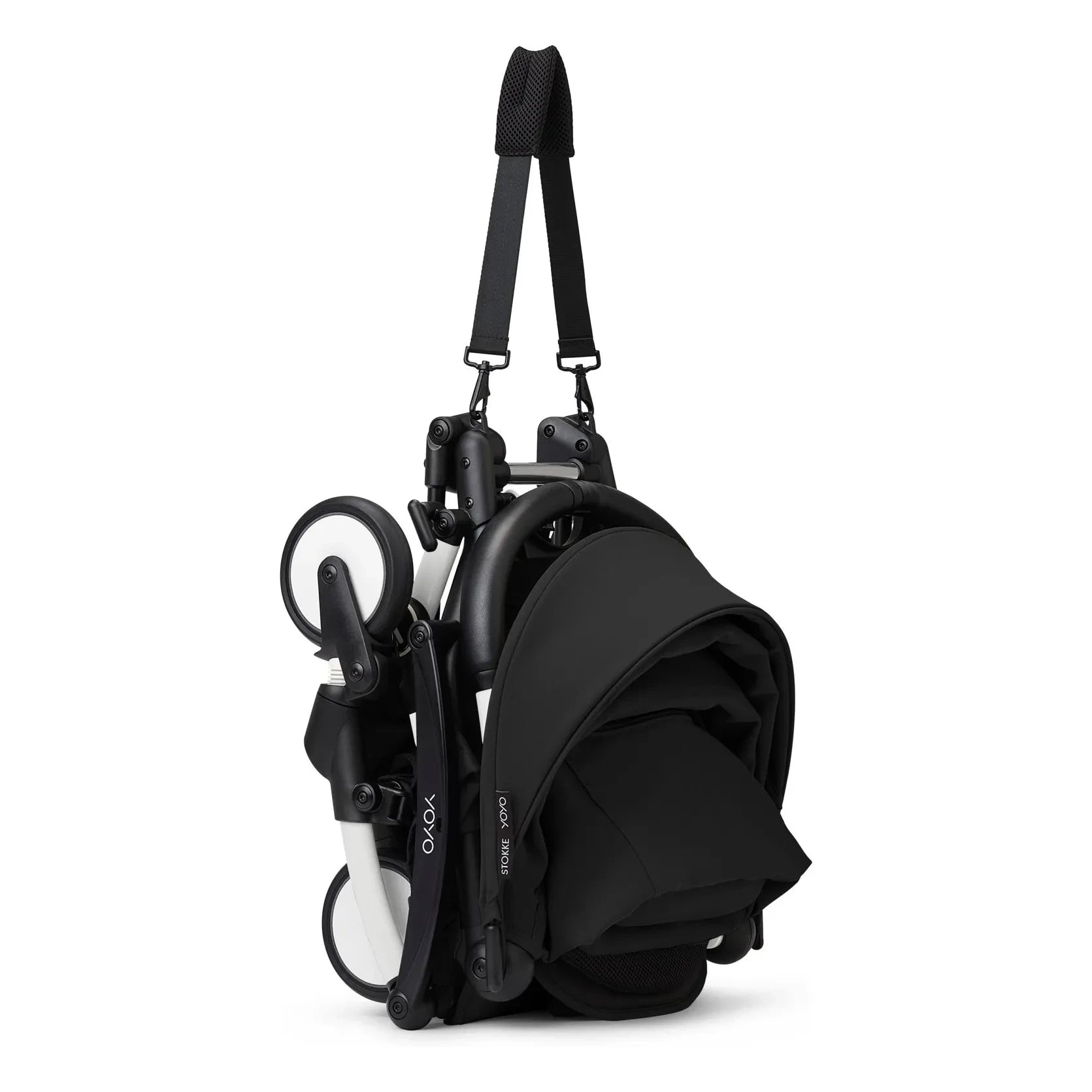 Stokke® - Cochecito de recién nacido YOYO³ 0+ Armazón blanco | Negro